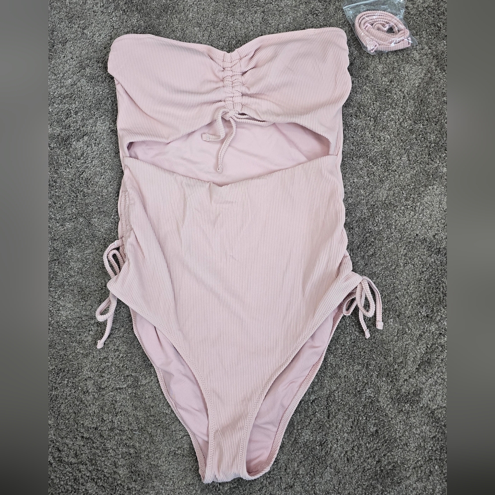 Aerie Light Pink One-Piece Swimsuit